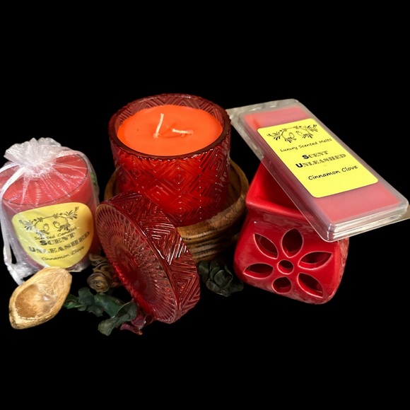 CINNAMON CLOVE, SCENT UNLEASHED LLC LUXURY HAND POURED SCENTED CANDLE COMBO! - Picture 3 of 3